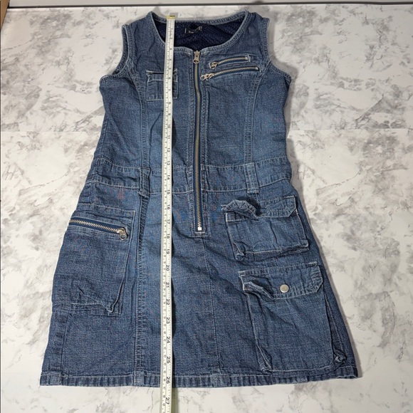 The Children's Place Girls Blue Denim Dress Size 8 - Picture 7 of 8